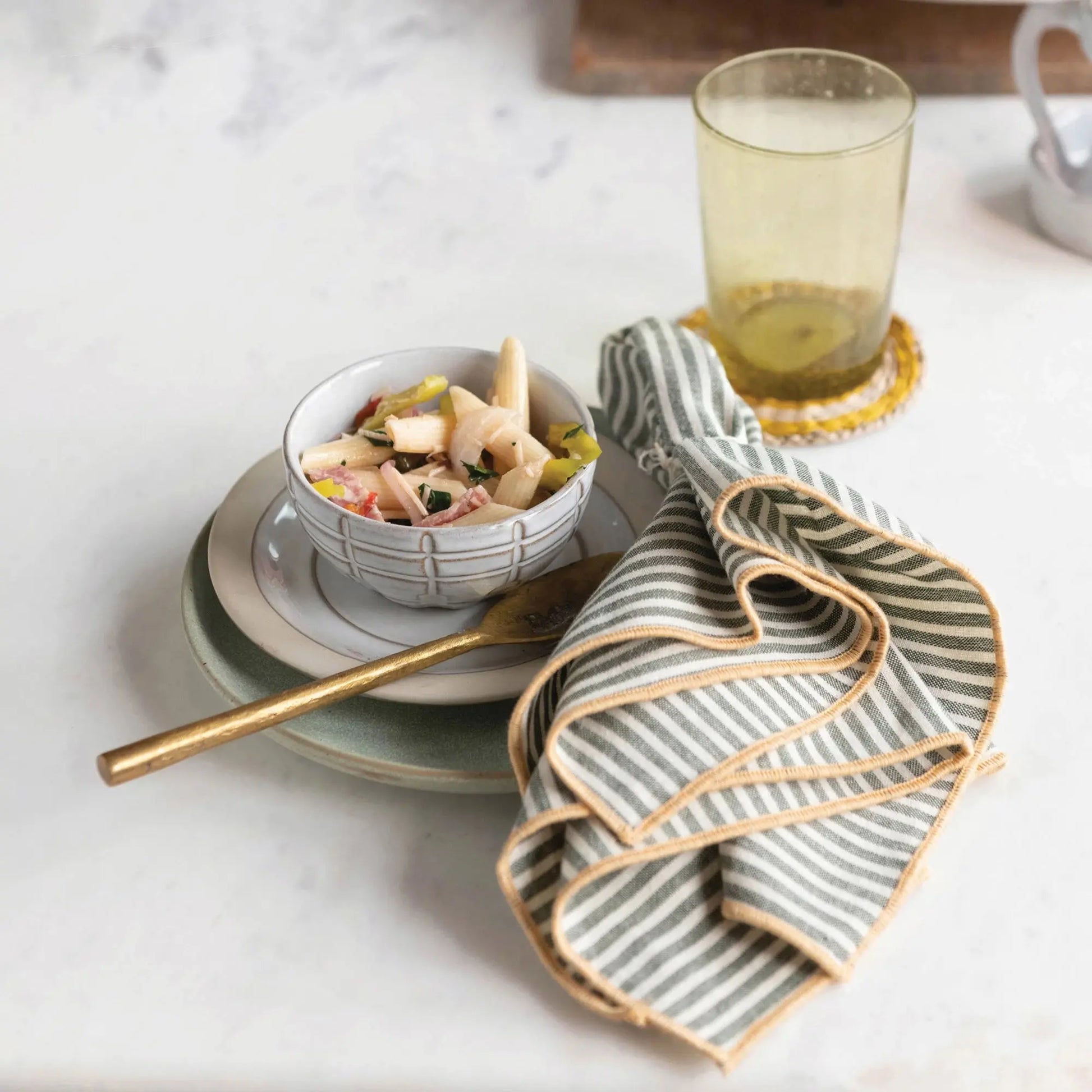 4" Debossed Stoneware Bowl, 4 Styles CREATIVE CO-OP