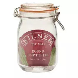 Clip Top Round Jar 1 Litre TYPHOON