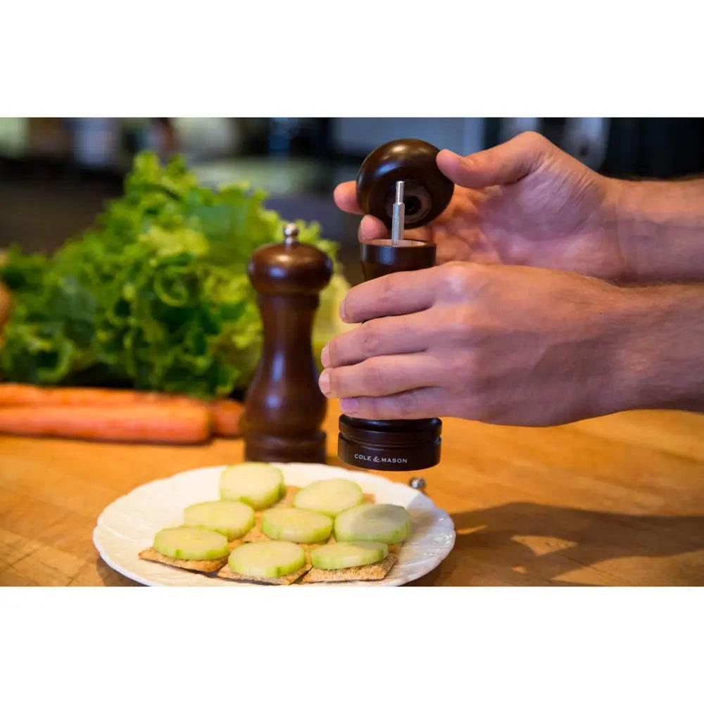 Cole & Mason 6.5 in. Forest Capstan Salt Mill DKB