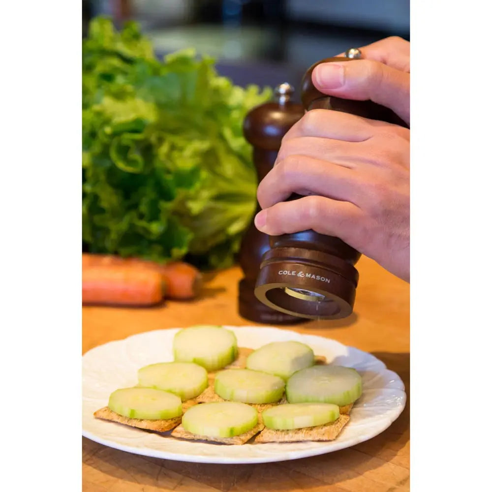 Cole & Mason 6.5 in. Forest Capstan Salt Mill DKB