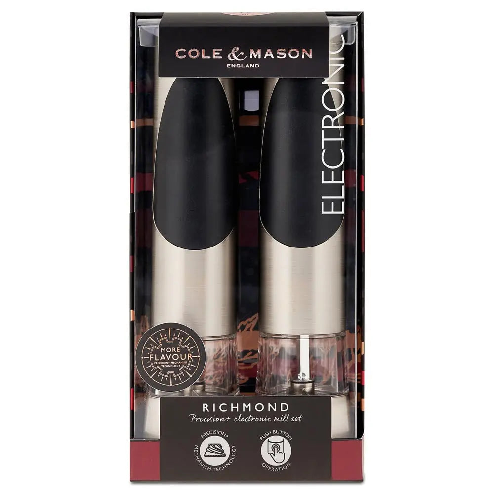 Cole & Mason Richmond Electronic Salt & Pepper Mill Gift Set DKB