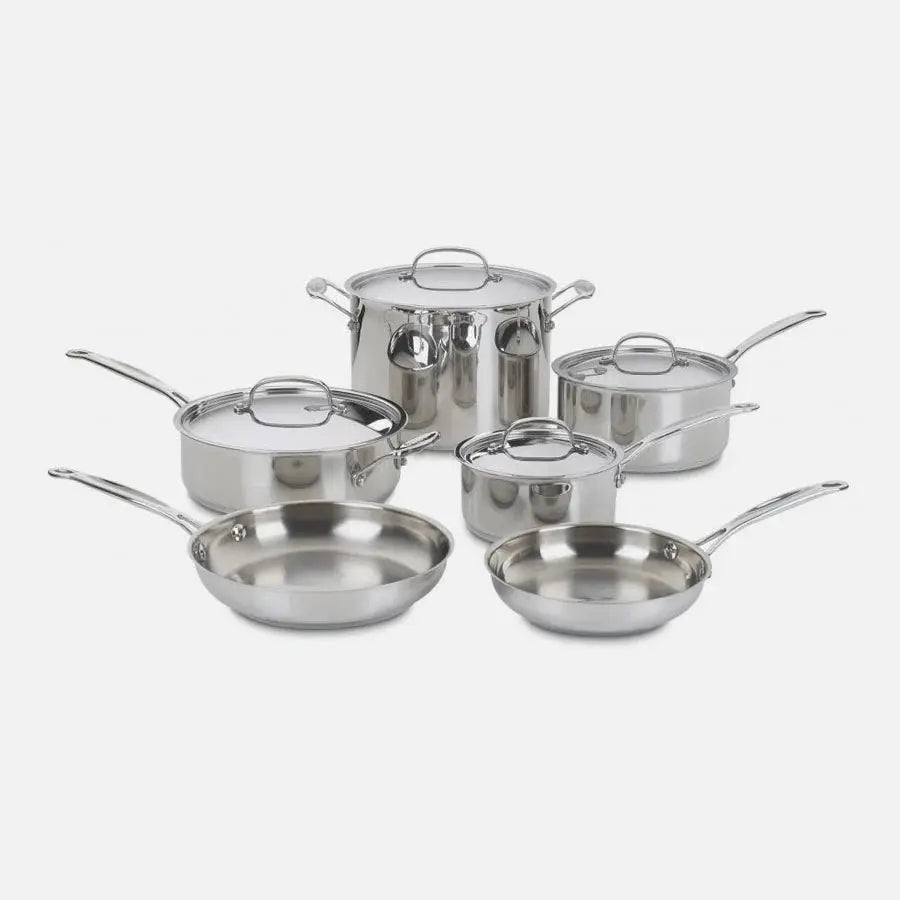 Cuisinart Chef's Classic 10 Piece Stainless Steel Cookware Set Cuisinart