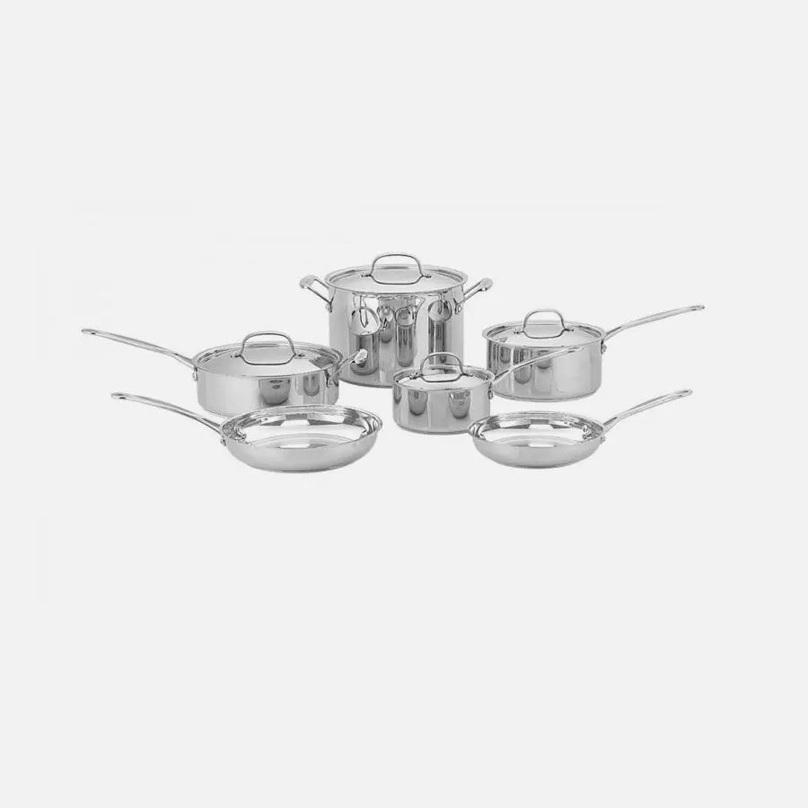 Cuisinart Chef's Classic 10 Piece Stainless Steel Cookware Set Cuisinart