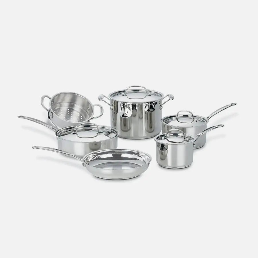 Cuisinart Chef's Classic 10 Piece Stainless Steel Cookware Set Cuisinart