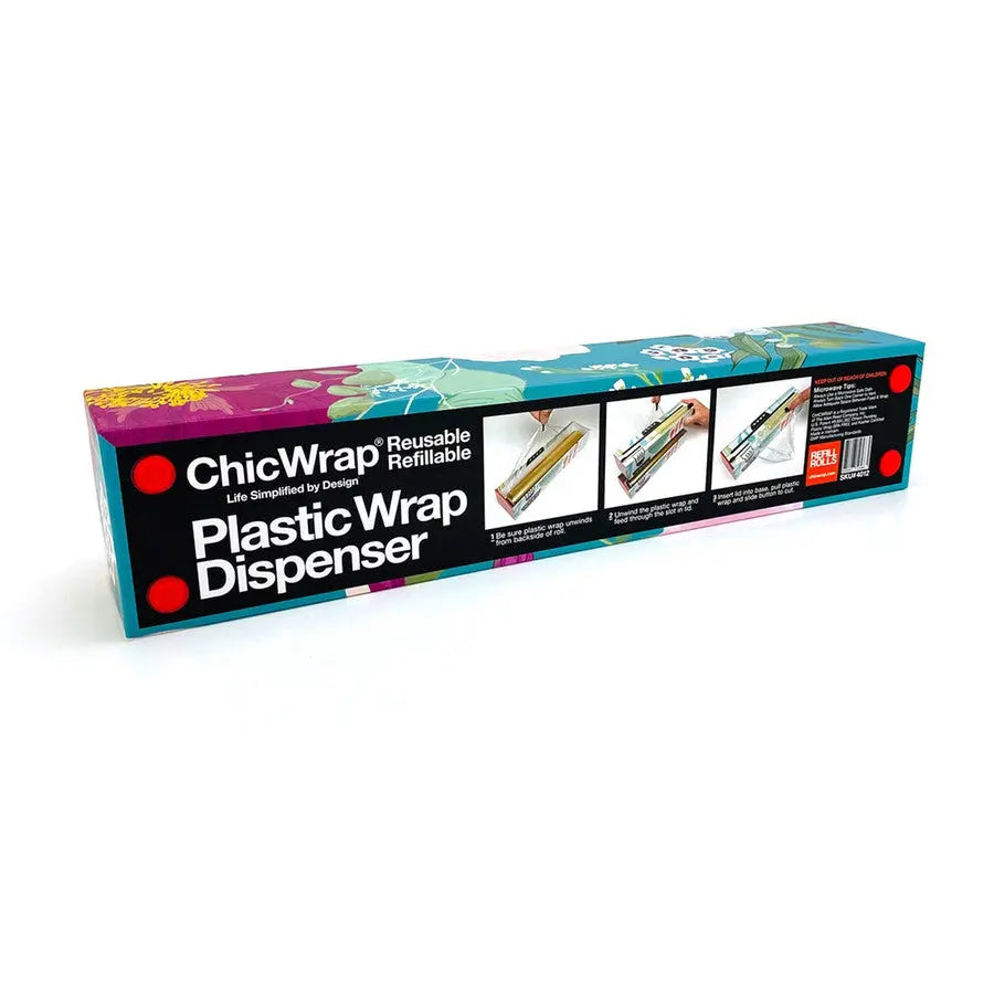 Dispenser Spring Flowers Plastic Wrap 12" x 250' ALLEN REED