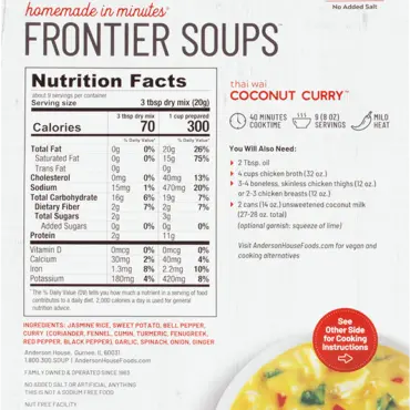 Frontier Soup Thai Wai Coconut Curry FRONTIER SOUPS