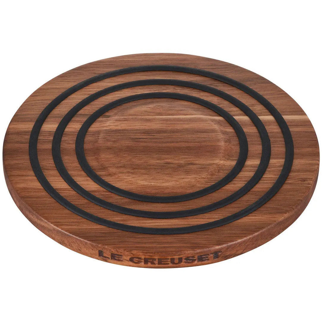 Rounded Trivet in Olive Wood