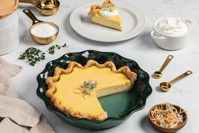 Citrus Thyme Ricotta Pie