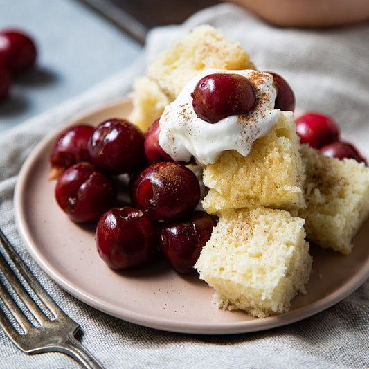 Red, White, and Delicious: BBQ Baked Cherries & Cream Cakes for Memorial Day