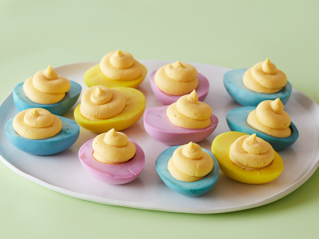 Impress Your Guests With These Naturally Dyed Deviled Eggs! Browns Kitchen