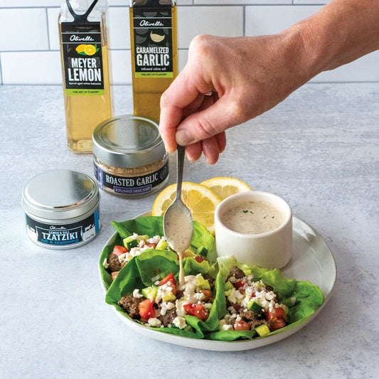 Olivelle Lamb Wraps with Lemony Tahini Dressing