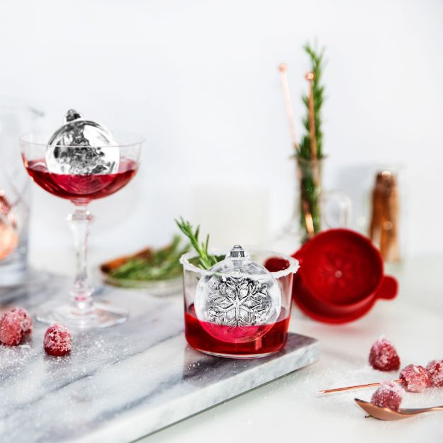 Tree & Snow Flake Ornament Ice Molds S/2