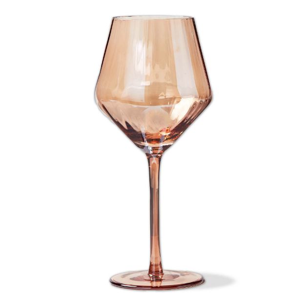 Chelsea Iridescent Optic Wine Glass - Blush