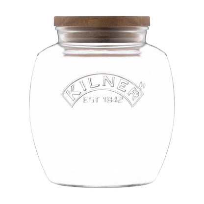 KILNER Jar with Wooden Lid 67.6 OZ