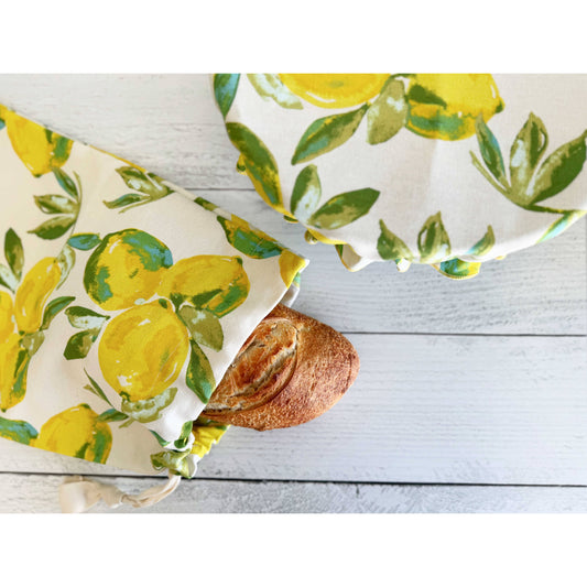 Limoncello Bread Makers Set- Bread Bag & Bowl Cover