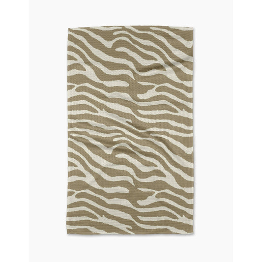 Zira Tan Geometry Tea Towel