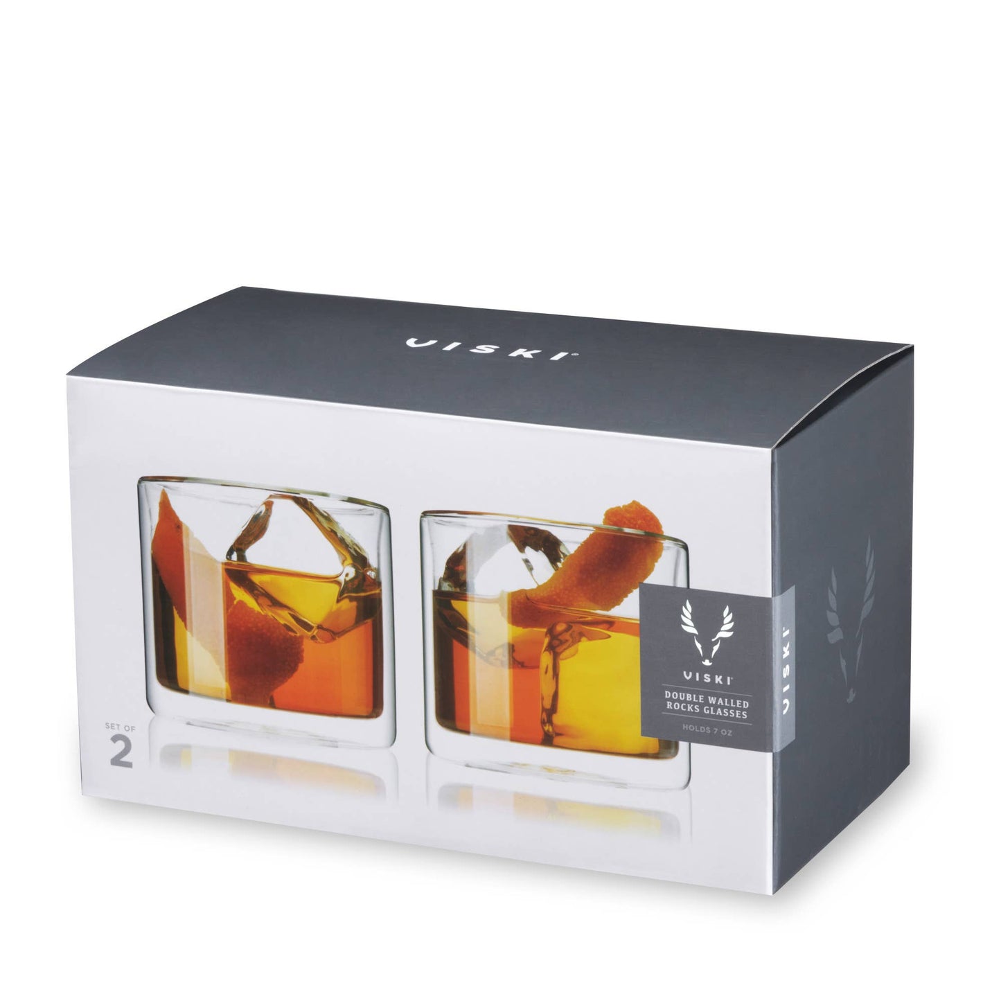 Double Walled Old Fashioned Glasses Set of 2