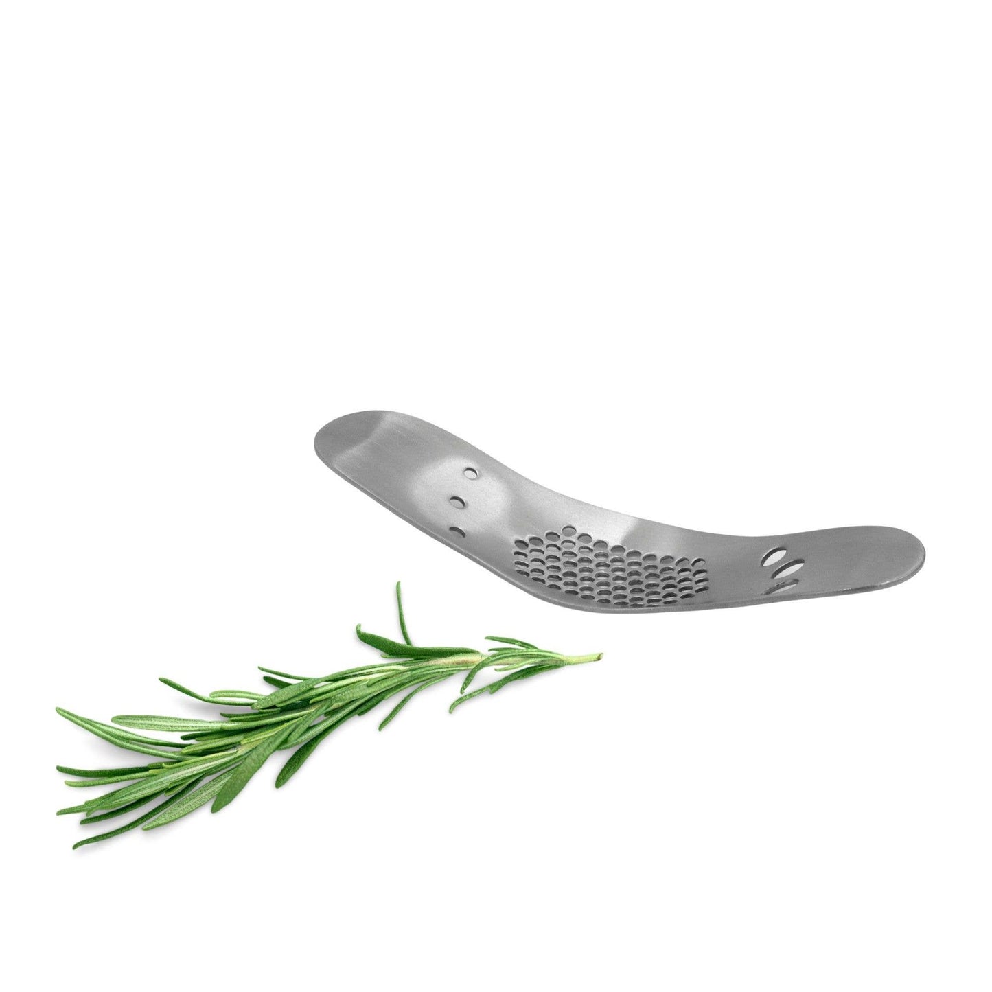 Garlic Crusher w/Herb Striper Stainless Steel
