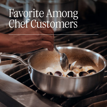 Made In Stainless Clad Saucier, 3 Qt