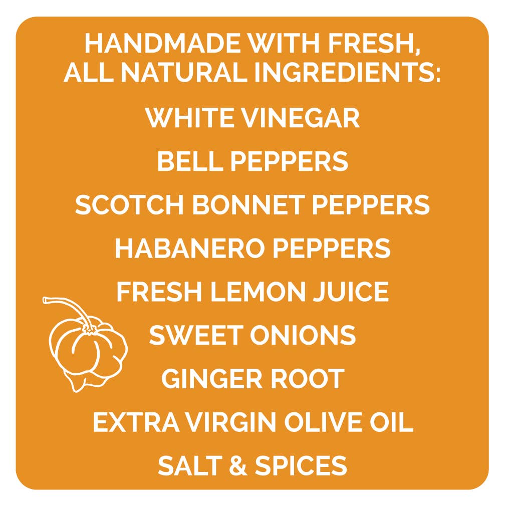 Scotch Bonnet & Ginger Hot Sauce - 5oz