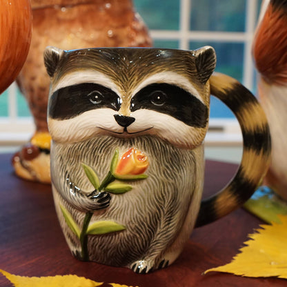 Woodland Critters Fall Mugs 16 oz.