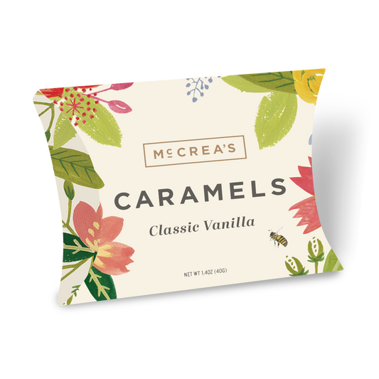 McCrea's Classic Vanilla Caramels - Spring Flowers Packaging