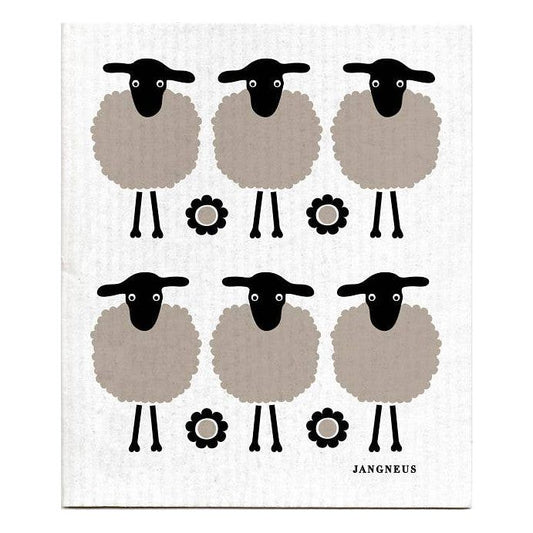 Swedish Dishcloth - Mini Sheep - Black