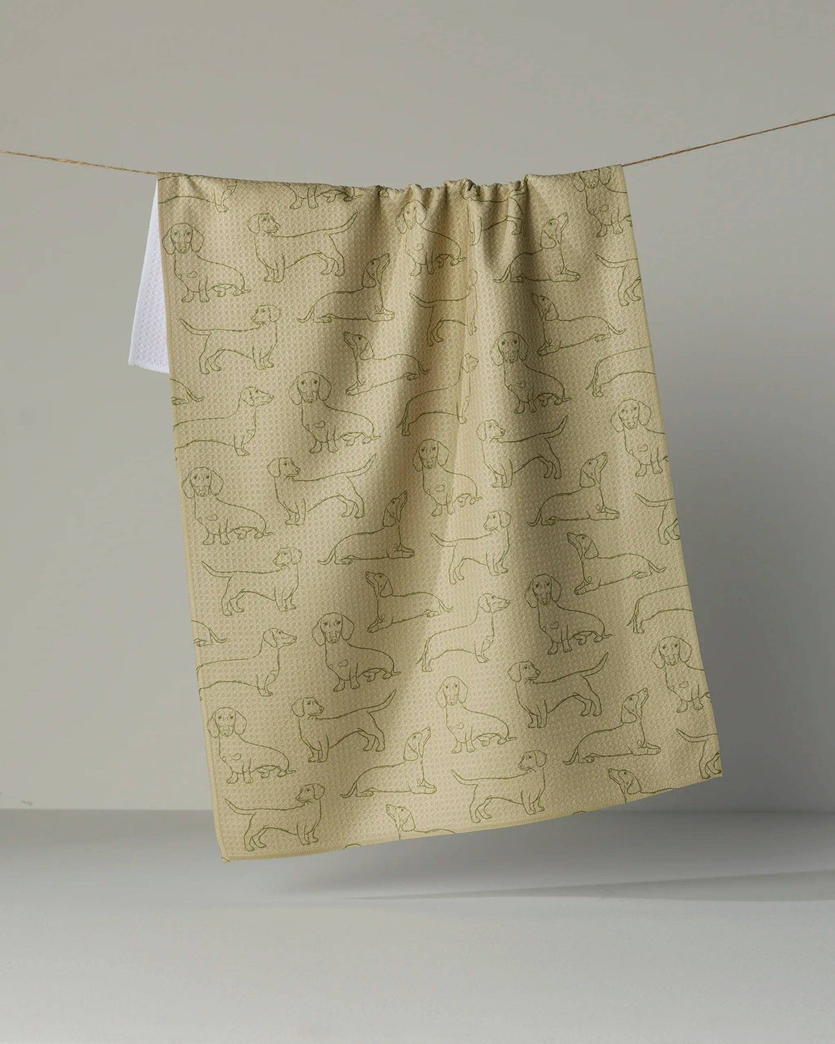 Dachshund Pups Tea Towel