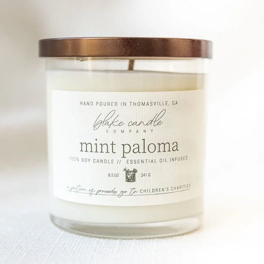 Mint Paloma 8.5oz Candle by Blake Candle