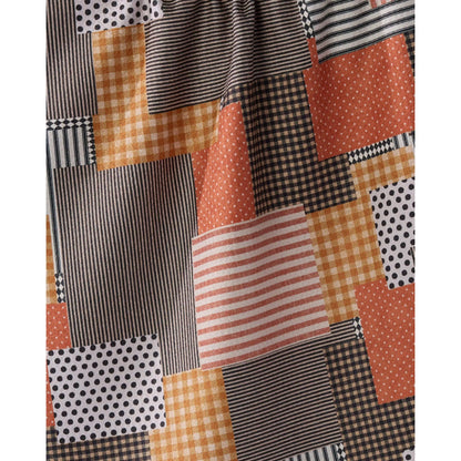 Patch and Pumpkin Geometry Tea Towel