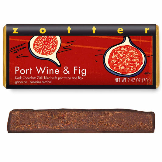 Port Wine & Figs, with maple sugar (Hand-scooped Chocolate)