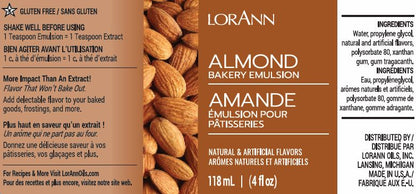 LorAnn Almond Bakery Emulsion 4 fl oz.