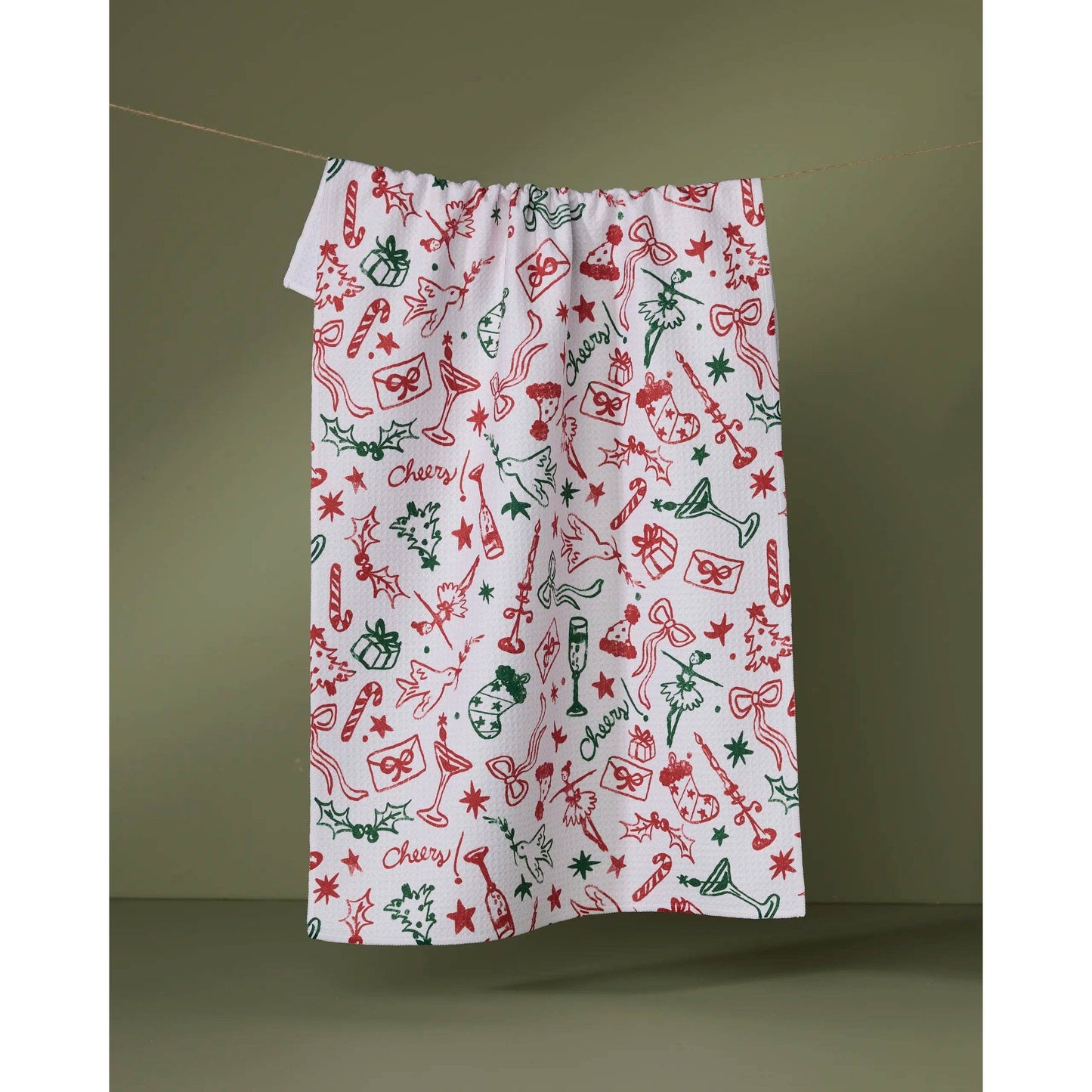 Holiday Doodles Multi Tea Towel