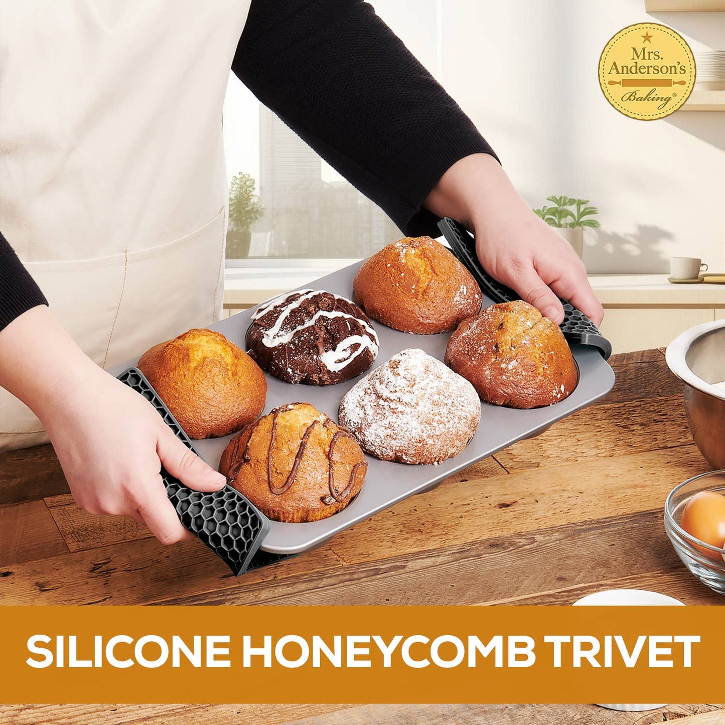 Mrs. Anderson's Baking Silicone Honeycomb Trivet
