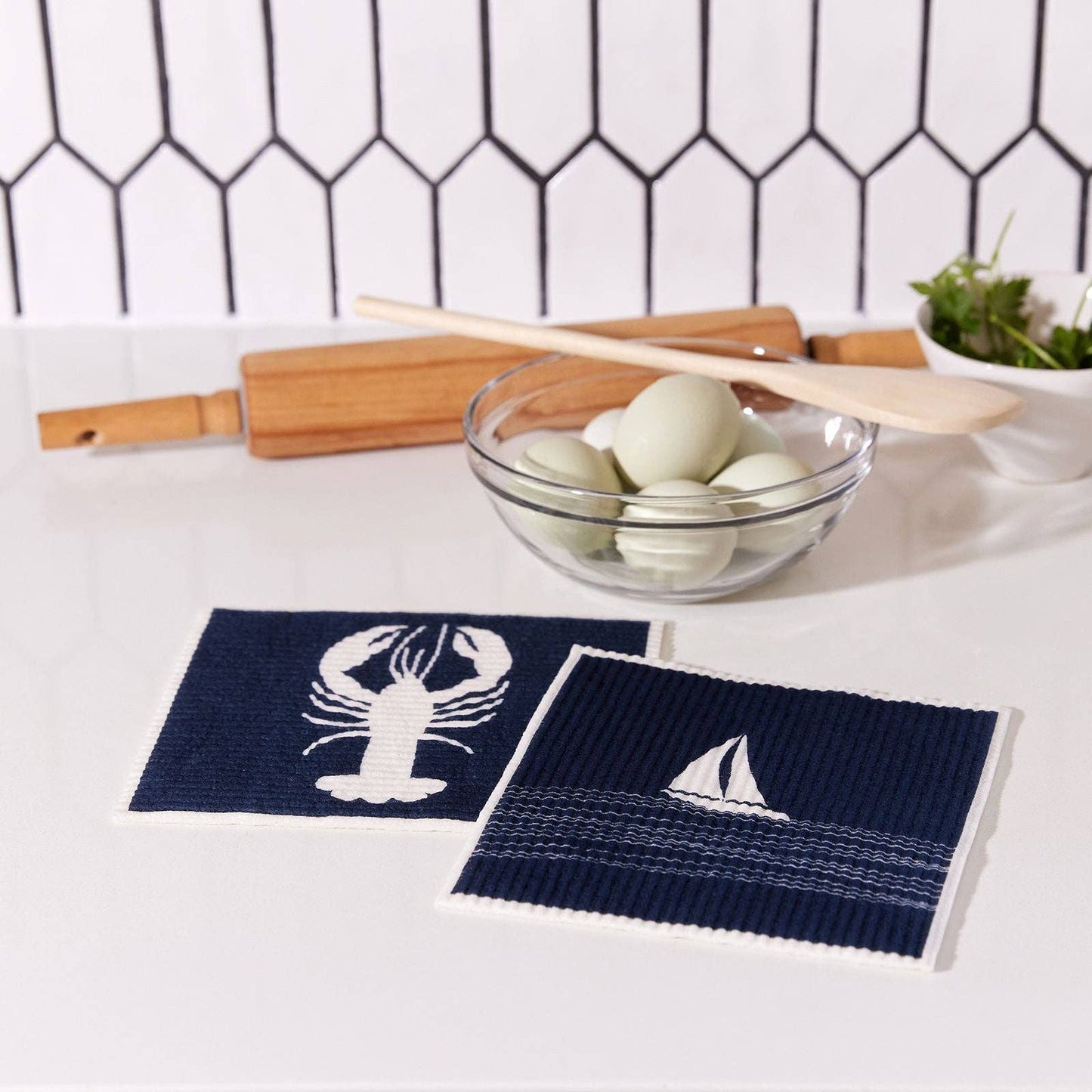 Seaside blu Eco Sponge Cloths (Set of 2)
