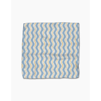 Lemon Waves Geometry Dishcloth Set