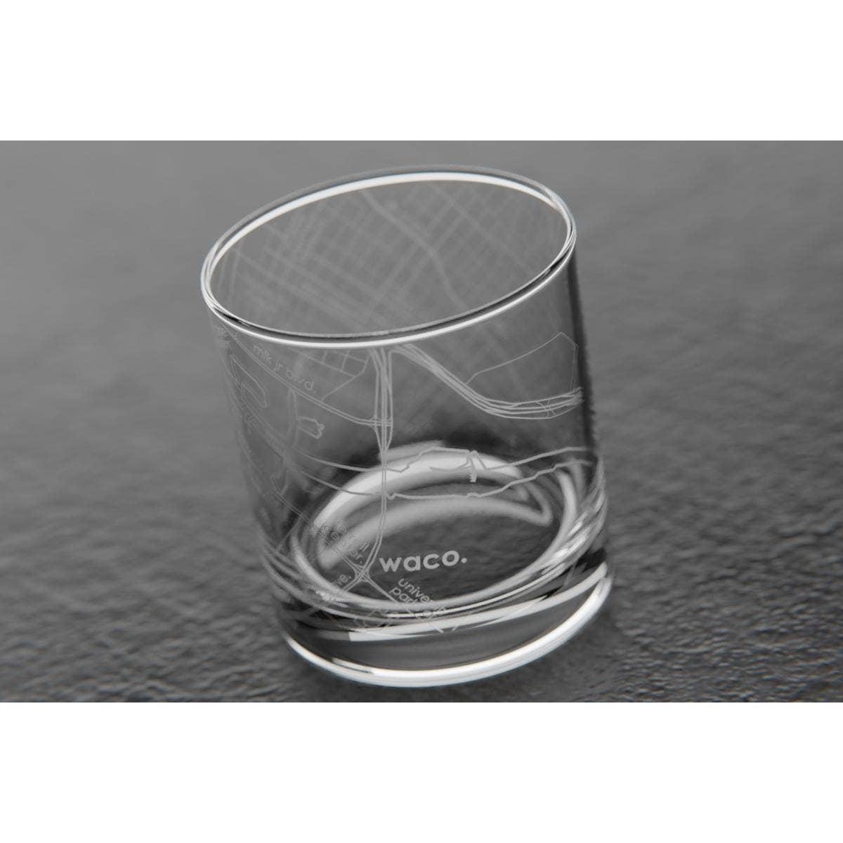 Tallahassee Florida State University College Town Etched Whiskey Rocks Glass - 11 oz
