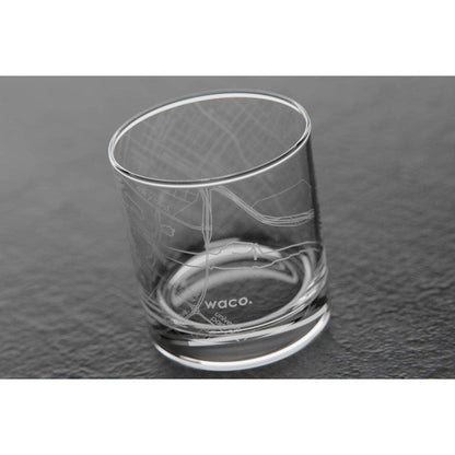 Tallahassee Florida State University College Town Etched Whiskey Rocks Glass - 11 oz