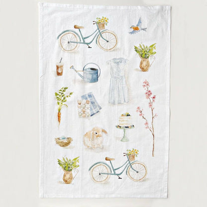 Springtime Tea towel