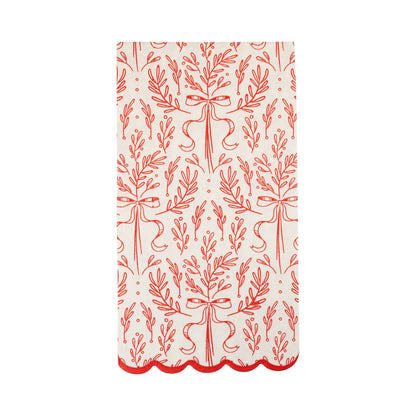 Red Bough Pattern Dinner Napkin