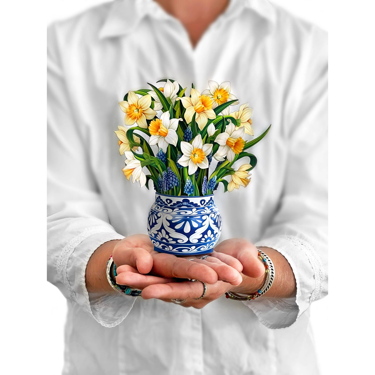 Mini English Daffodils Pop-up Greeting Cards