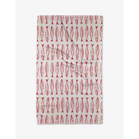 Sardine Stripes Geometry Tea Towel