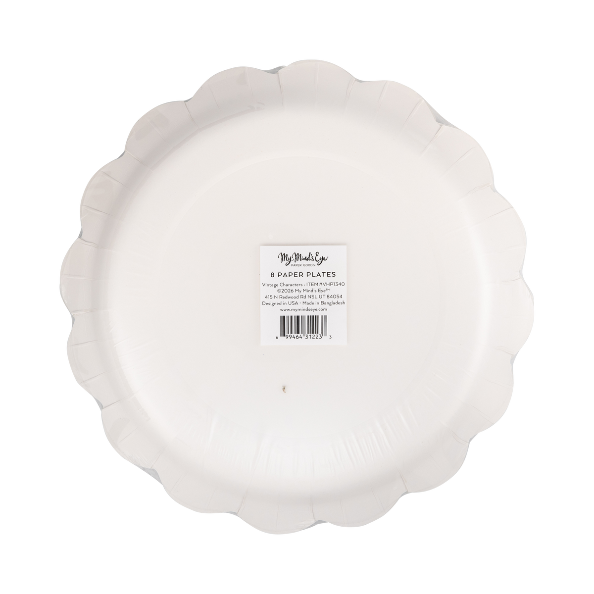 Vintage Halloween Characters Paper Plate