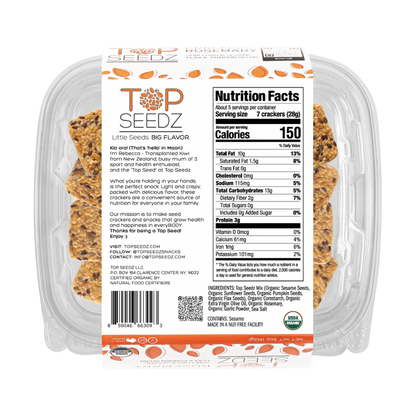 Top Seedz Rosemary Crackers 5oz Box