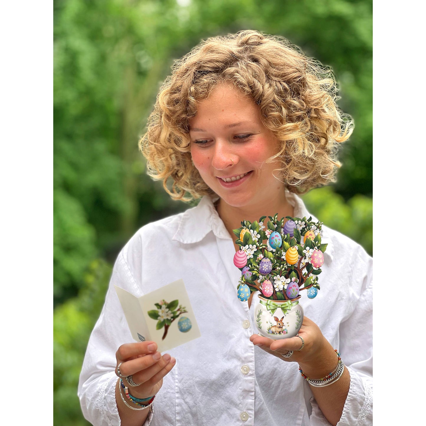 Mini Easter Egg Tree Greeting Card