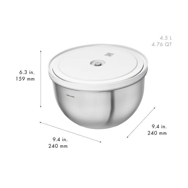 Fresh & Save Vacuum Bowl Set Stainless Steel 6 pc