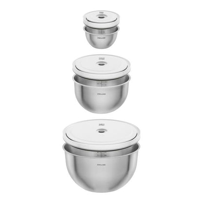 Fresh & Save Vacuum Bowl Set Stainless Steel 6 pc
