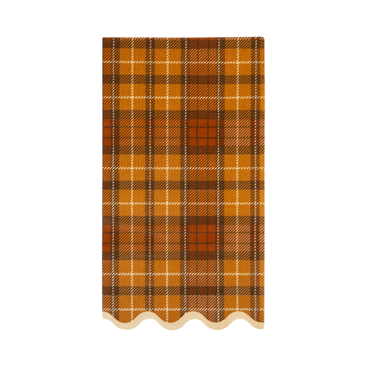 Autumn Plaid Dinner Paper Napkins