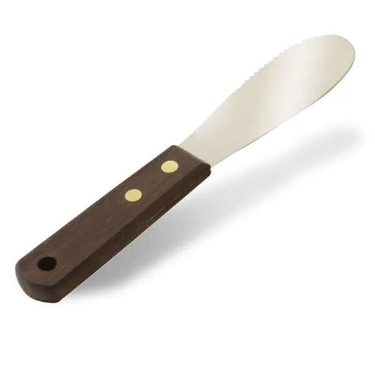 Wooden Handle Spreader with Stainless Blade