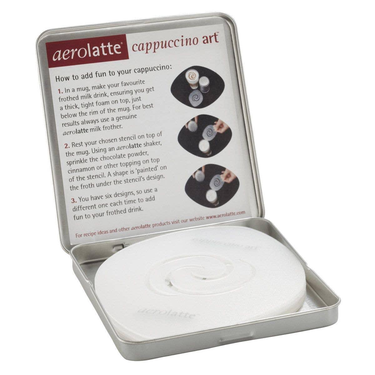 Aerolatte Cappuccino Art Stencils, Display Of 12